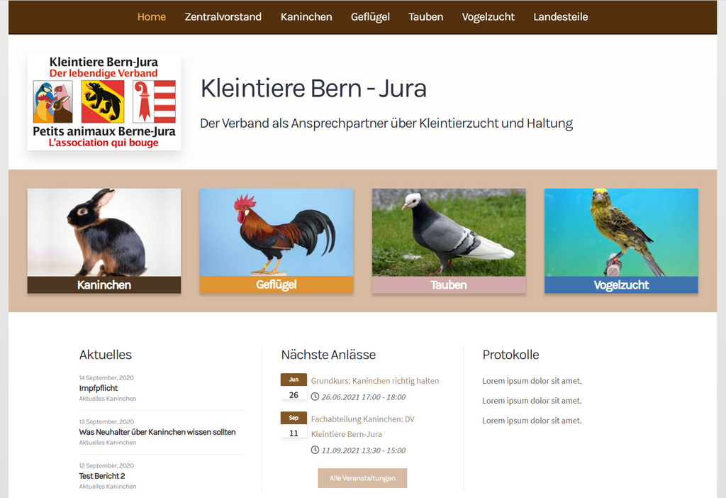 neue Webseite